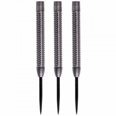 Steeldart Barrel schwarz rillig, 90% Tungsten, 22 Gramm