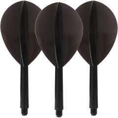 Dartflight Zero Stress, Teardrop M, schwarz, 27,5mm