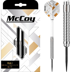 MCCOY  MAX Darts - 90% Steel Tip Tungsten - Silver, Gewicht: 22g