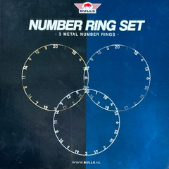Zahlenring, der Metal Ring 3er Set, gold, weiß, silber