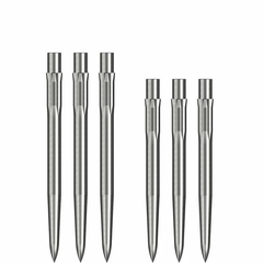 Caliburn Evo Dart Points - Smooth - Silber, Länge: 28mm