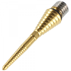 Titanium Grooved Converter Swiss Point, Steeldartspitzen, gold, 26mm