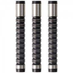 Softdart Barrel. 90% Tungsten, schwarz-silber geriffelt, 16 Gramm