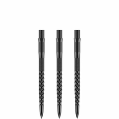 Mission Caliburn EVO Dart Points - Ripple - Black, Länge: 26mm