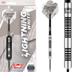 ​Bull's Lightning White 90% Steeldarts, Gewicht: 21