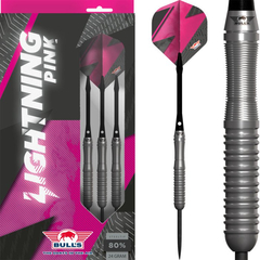 Bull's Lightning Pink 80% Steeldarts