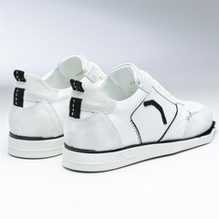 Triple20 Dartschuhe Leder Weiß Schwarz, Variante: 38