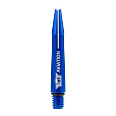 Aluminium Dartshaft Aviation Blau, Short, 3 Stück