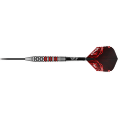 Bull's NL Smoke Red Flare Steeldart 90%, Gewicht: 24g