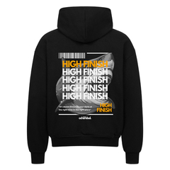 HIGH FINISH | Oversized Zip-Hoodie, Farbe: Schwarz, Variante: S