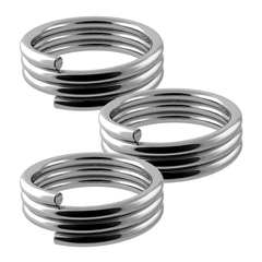 Designa Federringe / Shaftringe für Nylonshafts - 60 Stück, Farbe: Silber