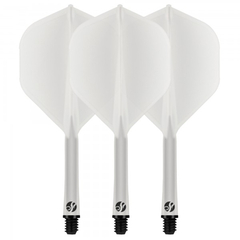 Shot Dart Flight und Shaft, Standard, transparent in between, 25,2mm