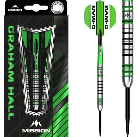 Mission Graham "G-Man" Hall Steel Tip, Gewicht: 22