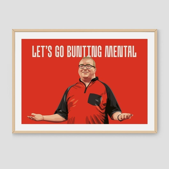 Darts Art Steven Bunting - Print, Design: Stephen Bunting, Format: A4