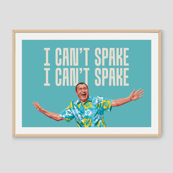 Darts Art  I Can't Spake - Print, Design: Wayne Mardle, Format: A4