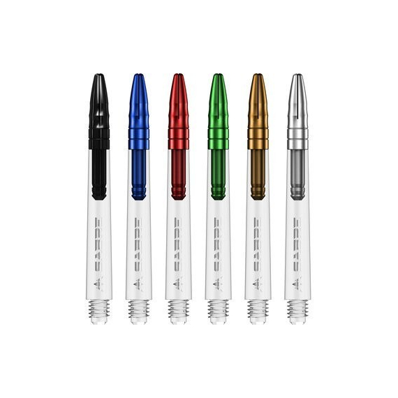 Mission Darts, Sabre Shaft, Clear , Coloured Top