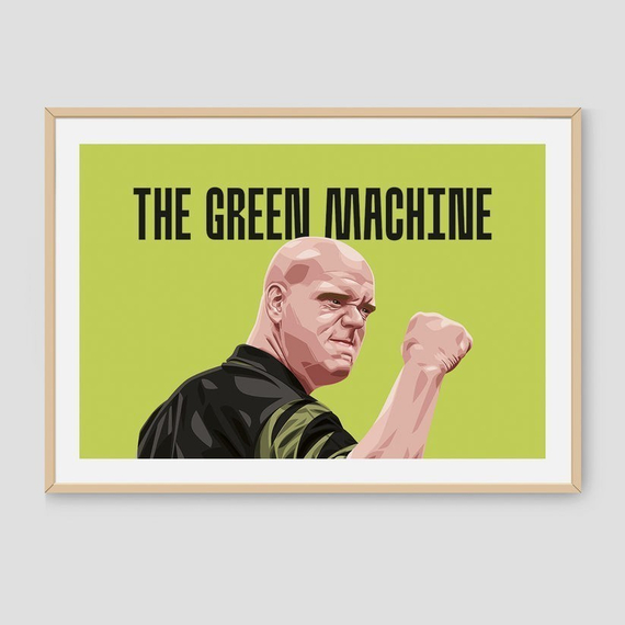 Darts Art Michael Van Gerwen - Print, Design: Michael van Gerwen, Format: A4