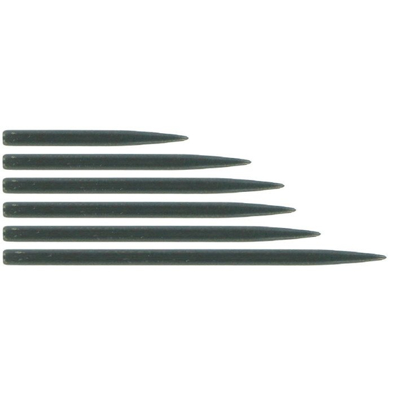Bull's Steeldartspitzen Black 25mm - 45mm, Länge Spitzen: 25, Farbe: Schwarz