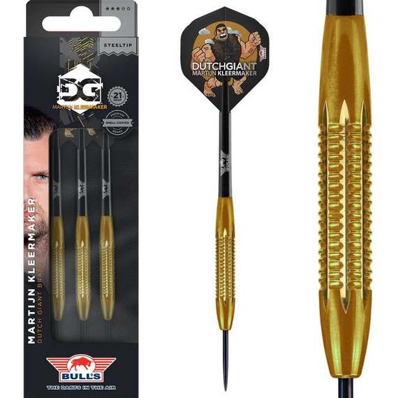 Bull's Martijn Kleermaker Shell Coated Brass Steeldarts 21g