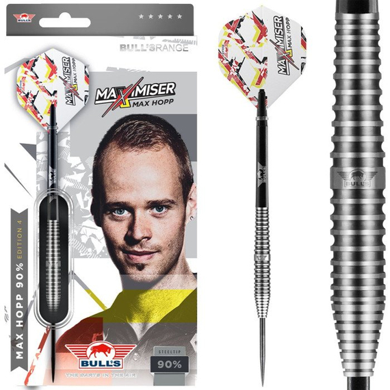 ​Bull's Max Hopp 90% Edition 4 Steeldarts, Gewicht: 23