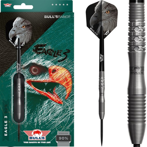 ​Bull's Eagle 3 90% Steeldarts, Gewicht: 22