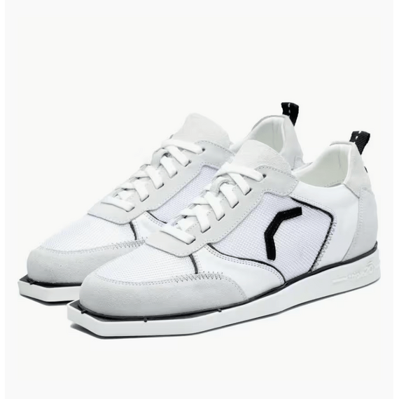 Triple20 Dartschuhe Textil Leder Weiß Schwarz, Variante: 38