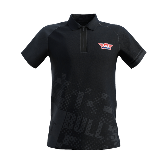 Bull's Poloshirt Plain Black Dart Polo, schwarz, Gr. XXXL