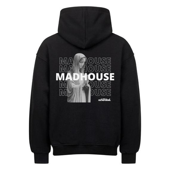 MADHOUSE | Oversized Hoodie, Farbe: Schwarz, Variante: XS