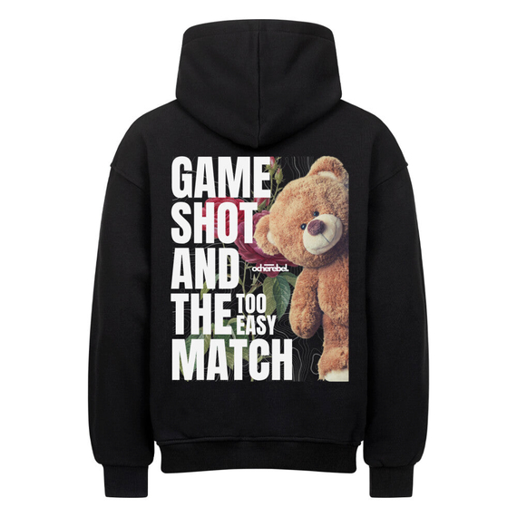 GAME SHOT | Oversized Hoodie, Farbe: Schwarz, Variante: XS