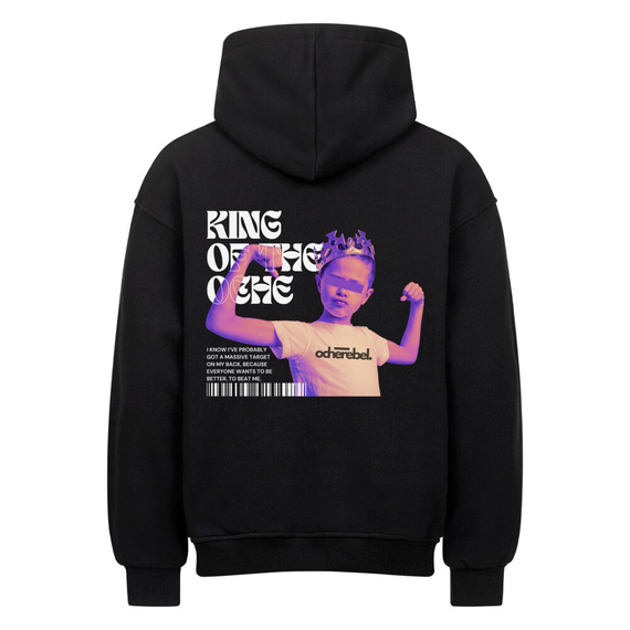 OCHE KING | Oversized Hoodie, Farbe: Schwarz, Variante: XS