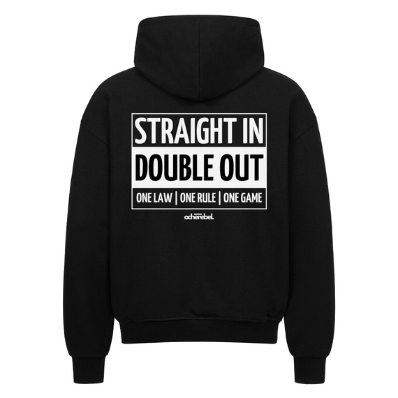 STRAIGHT IN | Oversized Zip-Hoodie, Farbe: Schwarz, Variante: S