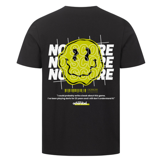 NO SCORE YELLOW | Men Shirt - Backprint, Farbe: Schwarz, Variante: S