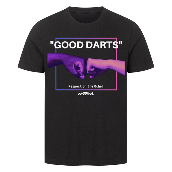GOOD DARTS | Men Shirt - Frontprint, Farbe: Schwarz, Variante: S