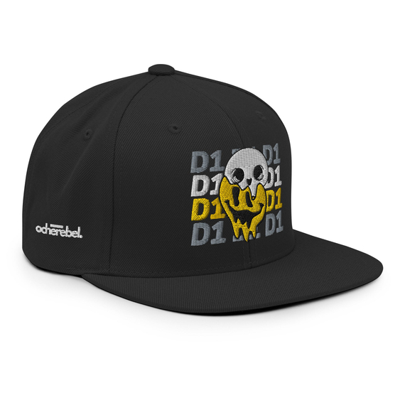 DOUBLE ONE | Snapback-Cap, Farbe: Schwarz