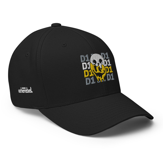 DOUBLE ONE | Flex-Cap, Farbe: Schwarz, Variante: S/M