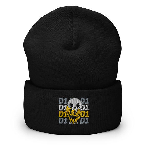 DOUBLE ONE | Beanie, Farbe: Schwarz